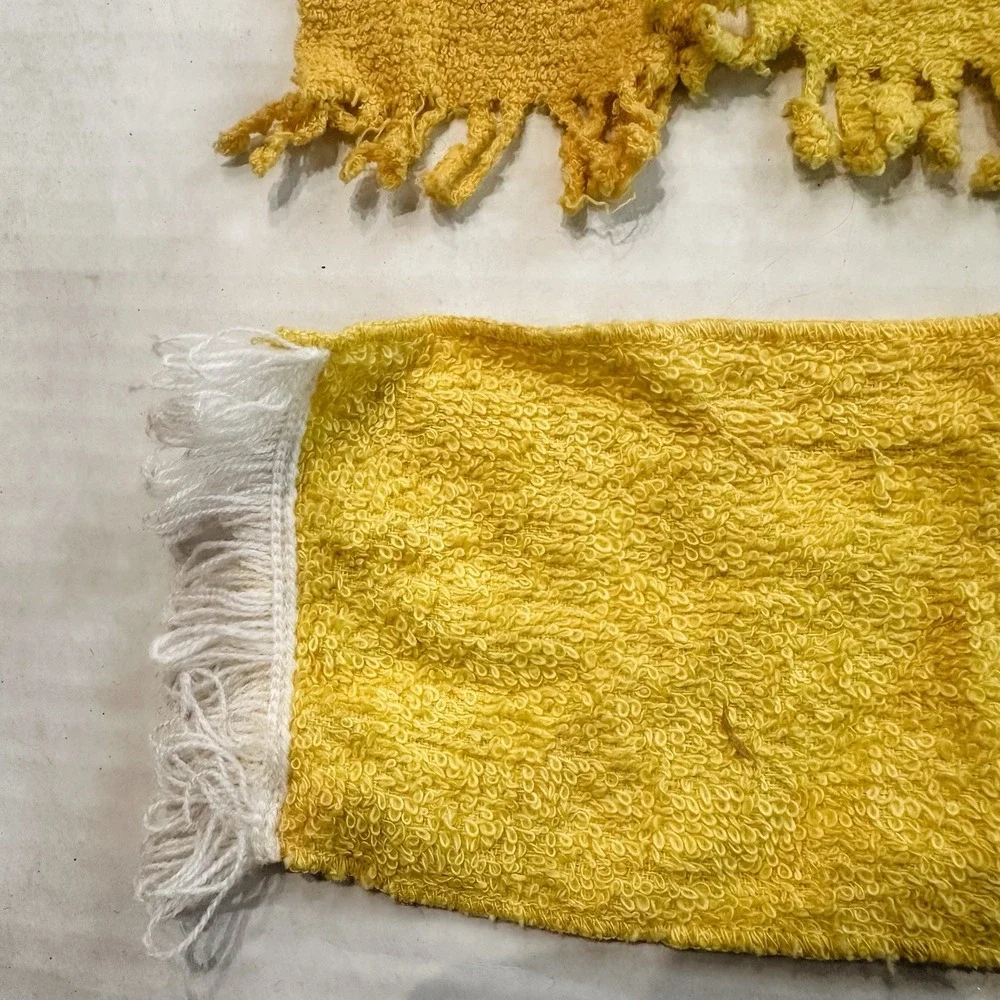 Vintage Barbie Ken Francie‎ Clone Towel Beach Towel Yellow White Blue Lot